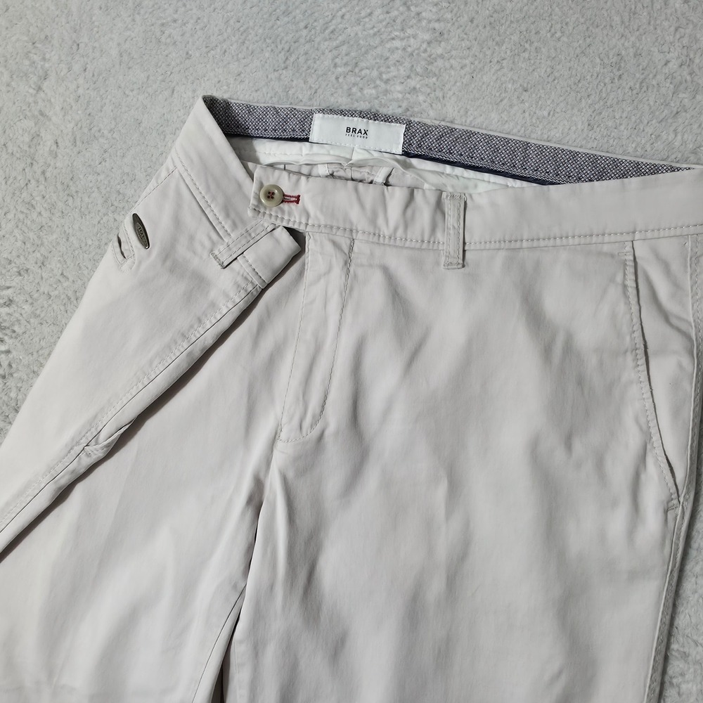 Brax Pants Mens 38/34 Beige Style Evans Chino Stretch 38x30